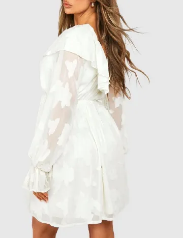 Rochie scurta Boohoo, ecru
