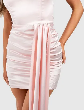 Rochie scurta Boohoo, roz pal