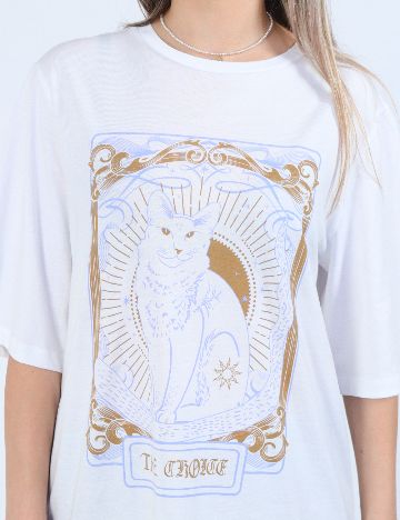 Tricou Oversize Noisy May, alb