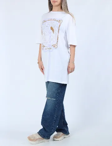 Tricou Oversize Noisy May, alb