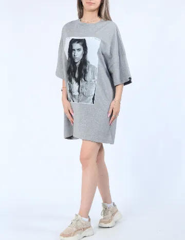 Tricou Oversize Noisy May, gri