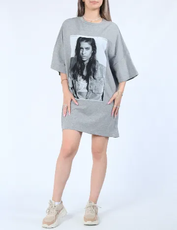 Tricou Oversize Noisy May, gri