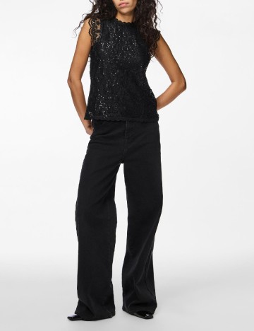 Bluza Pieces, negru