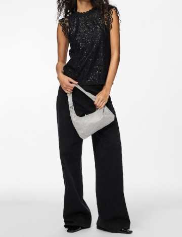 Bluza Pieces, negru