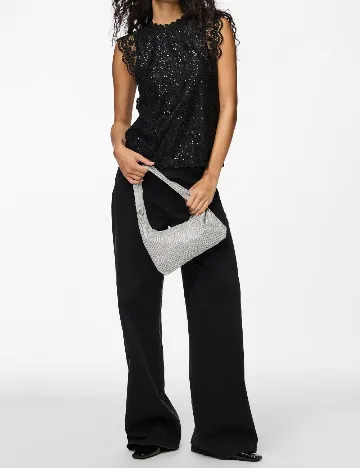 Bluza Pieces, negru