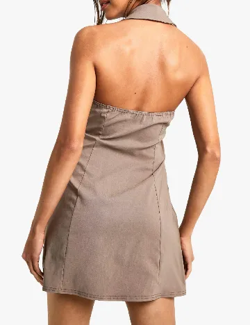 Rochie scurta Boohoo, maro