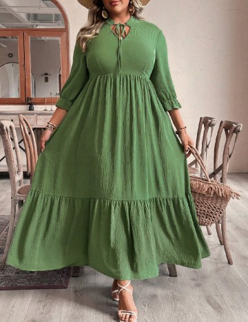 Rochie lunga SHEIN CURVE, verde