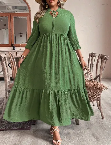 Rochie lunga SHEIN CURVE, verde