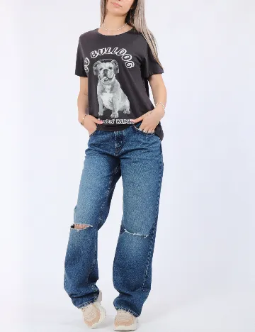 Tricou Noisy May, gri inchis