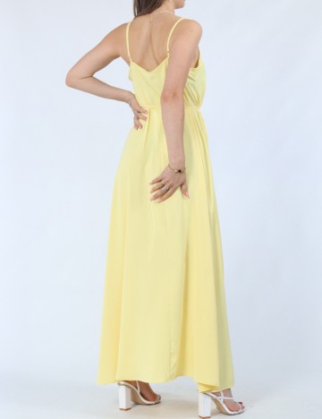 Rochie lunga Pieces, galben