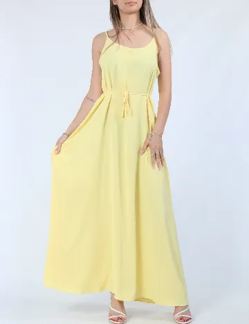 Rochie lunga Pieces, galben