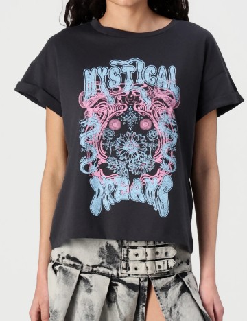 Tricou Noisy May, gri inchis