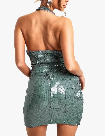 Rochie scurta Boohoo, verde