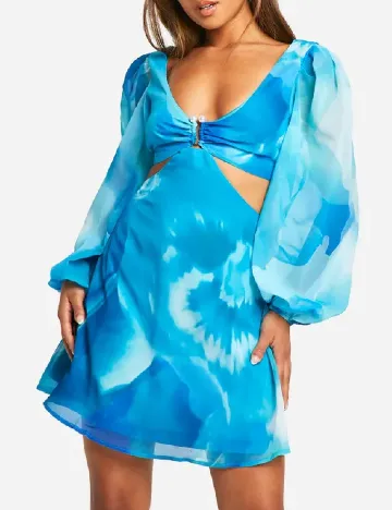 Rochie scurta Boohoo, albastru