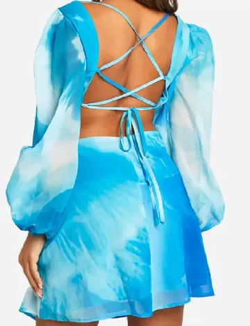 Rochie scurta Boohoo, albastru