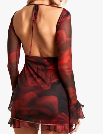 Rochie scurta Boohoo, rosu