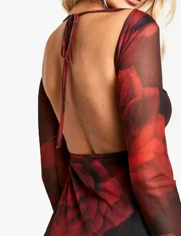 Rochie scurta Boohoo, rosu