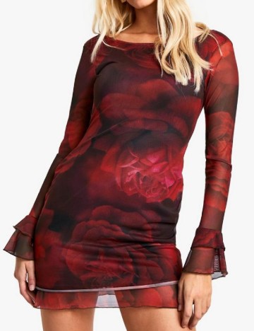 Rochie scurta Boohoo, rosu