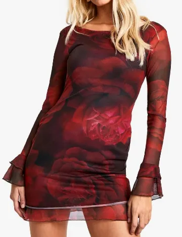 Rochie scurta Boohoo, rosu