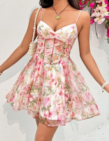 Rochie scurta SHEIN, mix culori