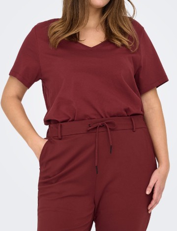 Tricou Only Carmakoma, visiniu