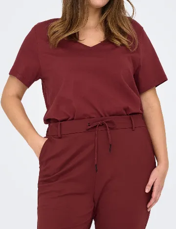 Tricou Only Carmakoma, visiniu