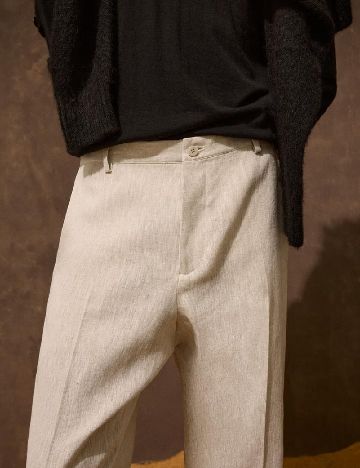 Pantaloni Zara, bej