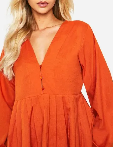 Rochie scurta Boohoo, portocaliu Portocaliu