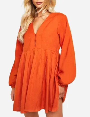 Rochie scurta Boohoo, portocaliu Portocaliu