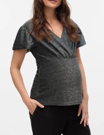 Bluza Mamalicious, argintiu
