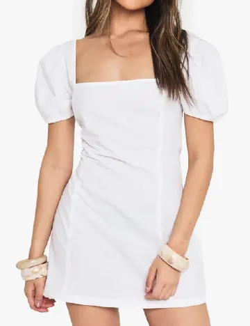 Rochie scurta Boohoo, alb