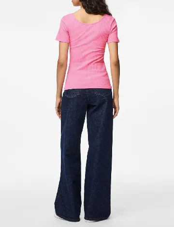 Tricou Pieces, roz