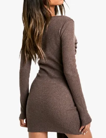 Rochie scurta Boohoo, maro