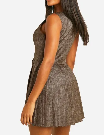 Rochie scurta Boohoo, maro