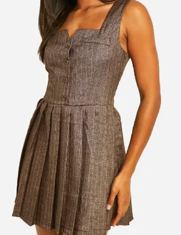 Rochie scurta Boohoo, maro