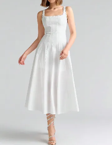 Rochie medie SHEIN, alb