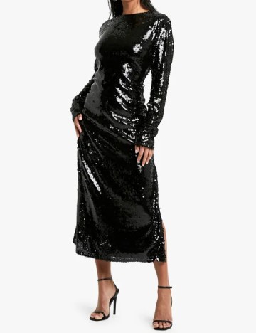 Rochie medie Boohoo, negru