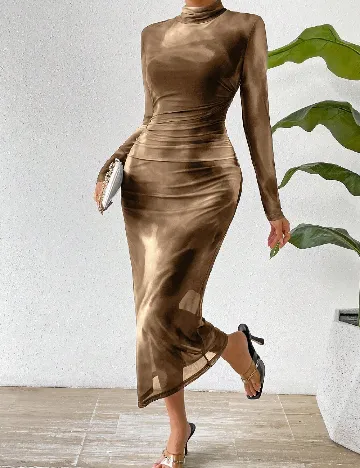 Rochie medie SHEIN, maro