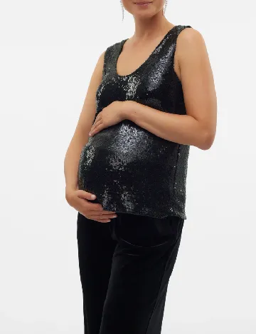 Maiou Vero Moda Maternity, negru