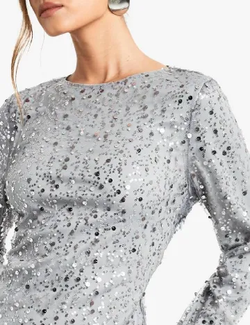 Rochie lunga Boohoo, gri