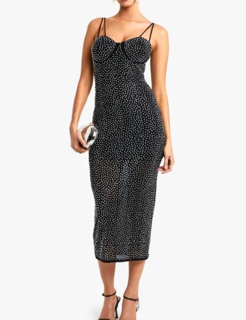 Rochie medie Boohoo, negru