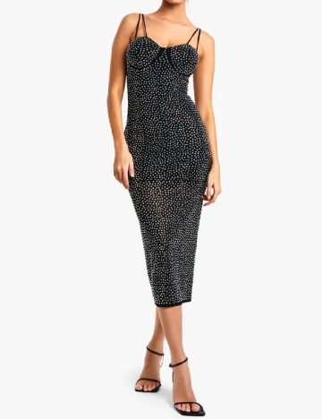 Rochie medie Boohoo, negru