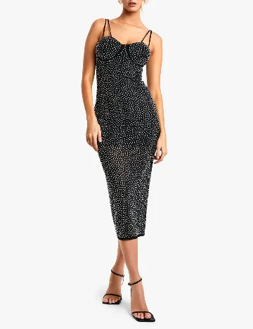 Rochie medie Boohoo, negru