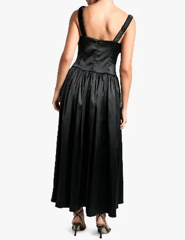 Rochie lunga Boohoo, negru