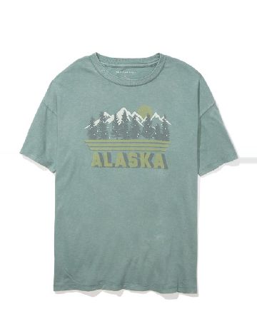 Tricou American Eagle, verde