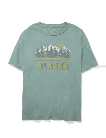 Tricou American Eagle, verde