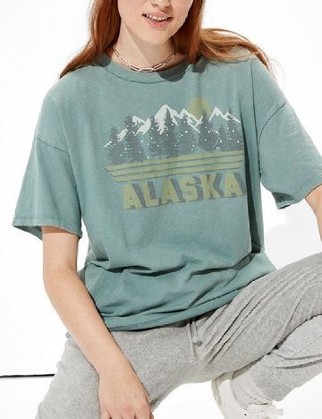 Tricou American Eagle, verde