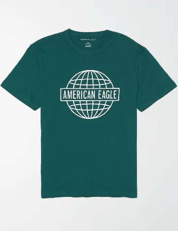 Tricou American Eagle, verde