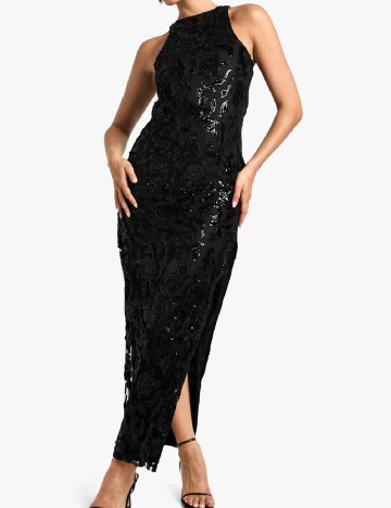 Rochie lunga Boohoo, negru