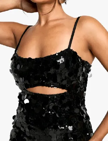Rochie scurta Boohoo, negru Negru